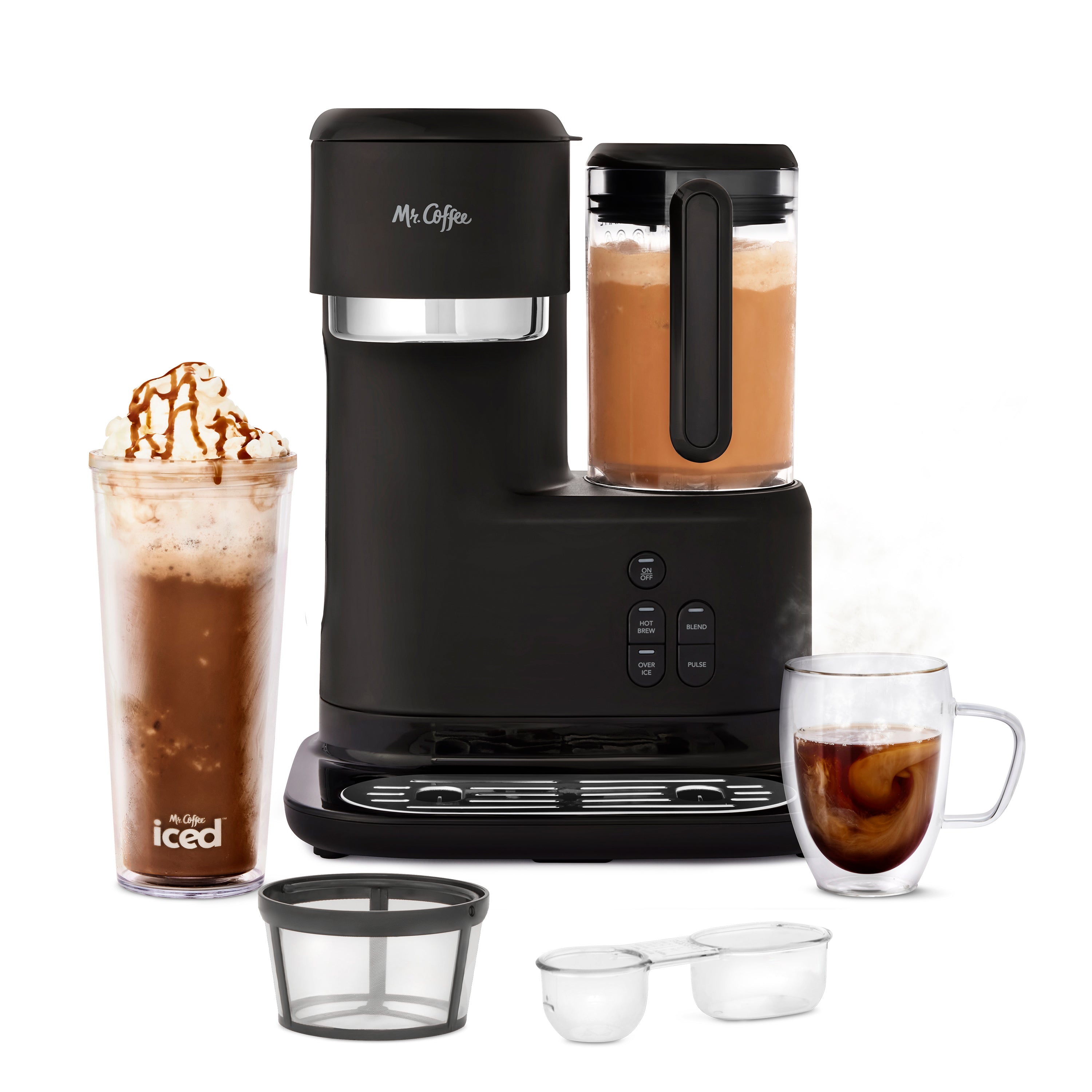 Mr. Coffee Single-Serve Frappe, Iced, and Hot Coffee Maker and Blender