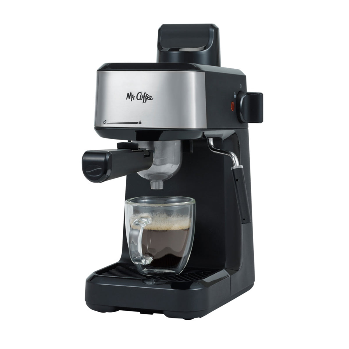 Mr. Coffee Steam Espresso Maker with Stainless Steel Frothing Pitcher