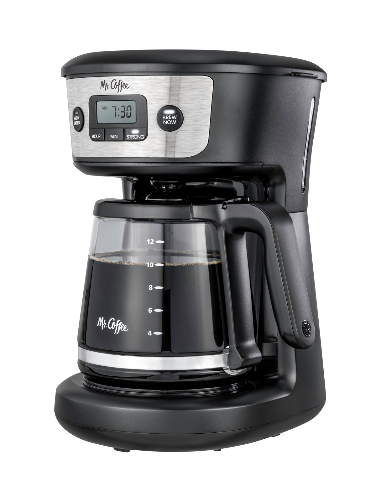 Mr. Coffee 12-Cup Programmable Coffeemaker with Strong Brew Selector