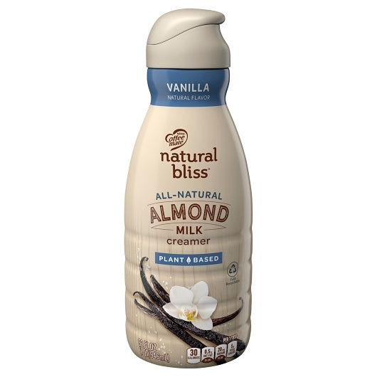 Coffee Mate Natural Bliss Vanilla Almond Milk, 32 Fluid Ounce
