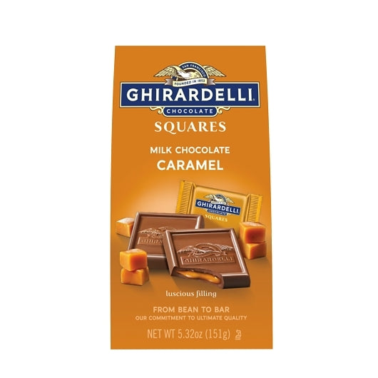 Ghirardelli Milk Chocolate And Caramel Square, 5.32 Ounce