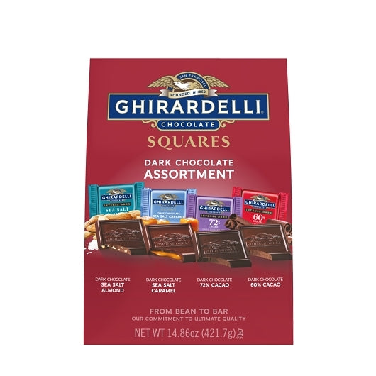 Ghirardelli Squares Bag Extra Large Dark Assorted, 1.03 Pound