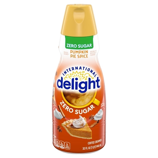 International Delight Extended Shelf Life Sugar Free Pumpkin Pie Spice Liquid Creamer, 32 Fluid Ounce