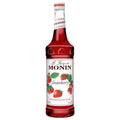 Monin Strawberry Flavor Syrup, Glass, 750 Milliliter