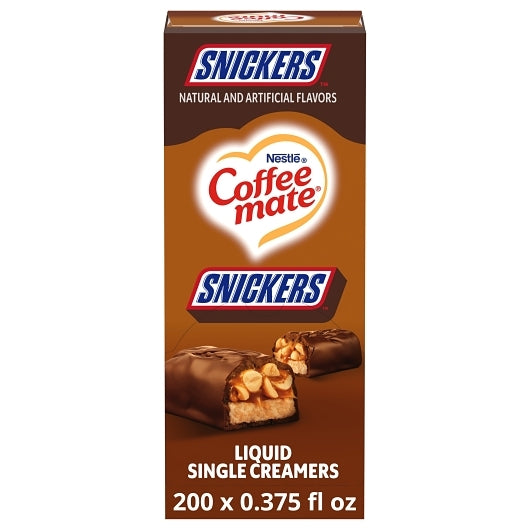 Coffee Mate Snickers Single Serve Liquid Creamer, 18.7 Fluid Ounce