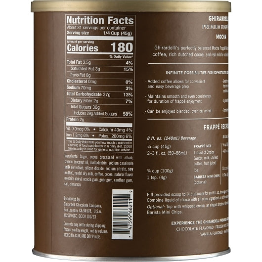 Ghirardelli Mocha Frappe, 3.12 Pound
