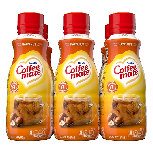 Coffee Mate French Hazelnut Liquid Creamer, 16 Fluid Ounce