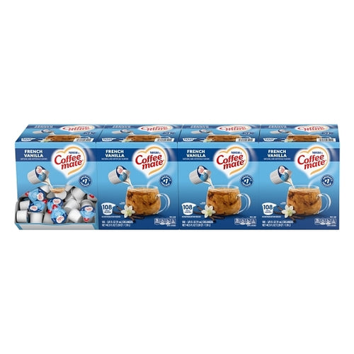 Coffee Mate French Vanilla Liquid Creamer Display Ready Case, 0.375 Fluid Ounce