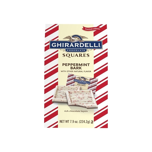 Ghirardelli Limited Edition Peppermint Bark Squares, 0.53 Pound