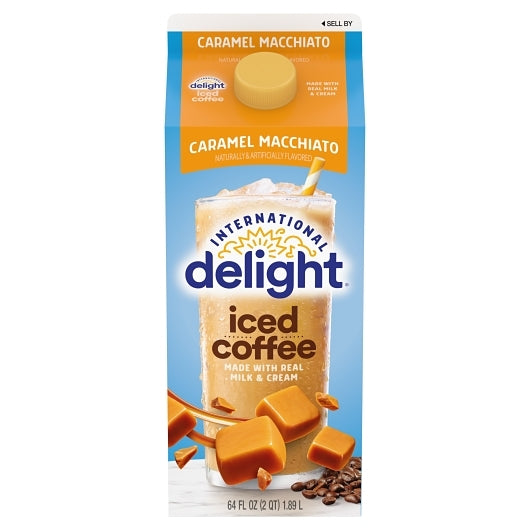 International Delight Extended Shelf Life Caramel Macchiato Iced Coffee, 64 Fluid Ounce