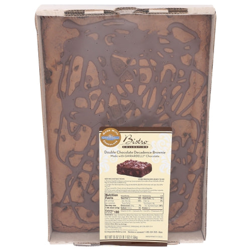 Bistro Collection Double Chocolate Decadence Brownie, 55 Ounce
