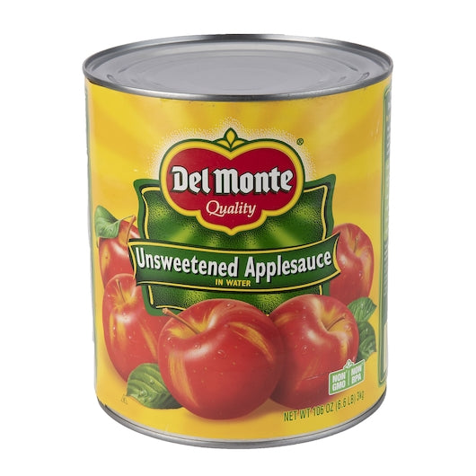 Del Monte Unsweetened Applesauce, 106 Ounce