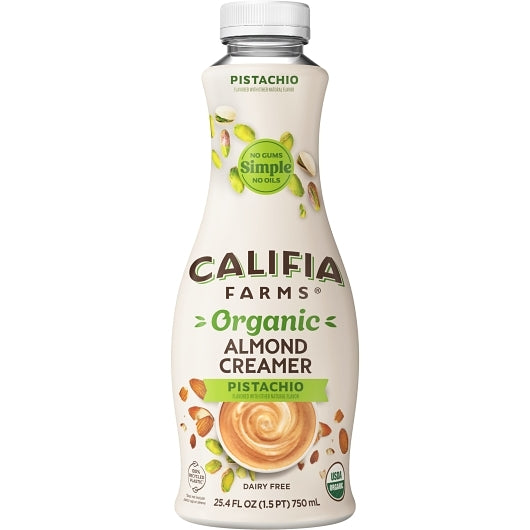 Califia Farms Pistachio Almond Milk Coffee Creamer, 25.4 Fluid Ounce