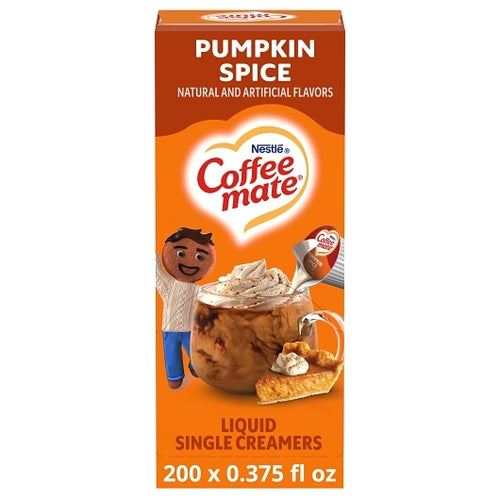 Coffee Mate Pumpkin Spice Flavor Liquid Coffee Creamer Single Serve, 18.7 Fluid Ounce