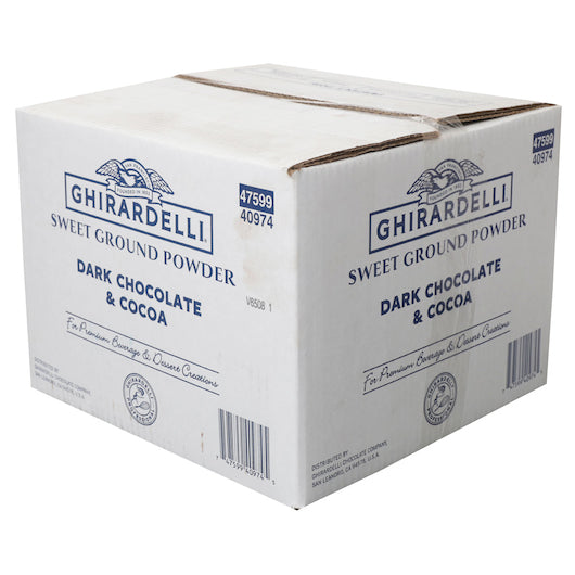 Ghirardelli Sweet Ground Powder Dark, 25 Pound