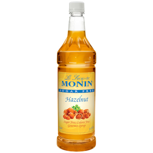 Monin Sugar-Free Hazelnut Syrup, 1 Liter