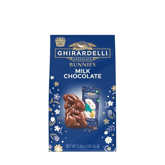 Ghirardelli Milk Chocolate Bunnies, 0.37 Pound